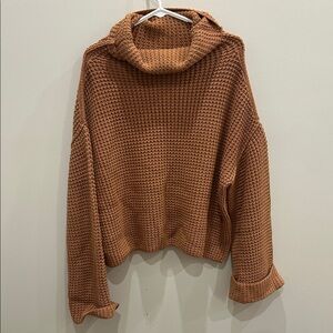 Chunky Free People Turtleneck Sweater
